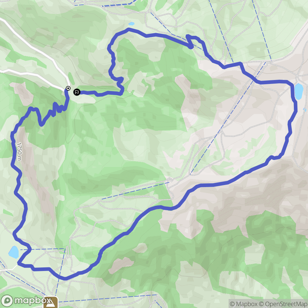 Notre-Dame-de-Bellecombe : carte du parcours de randonnée - France