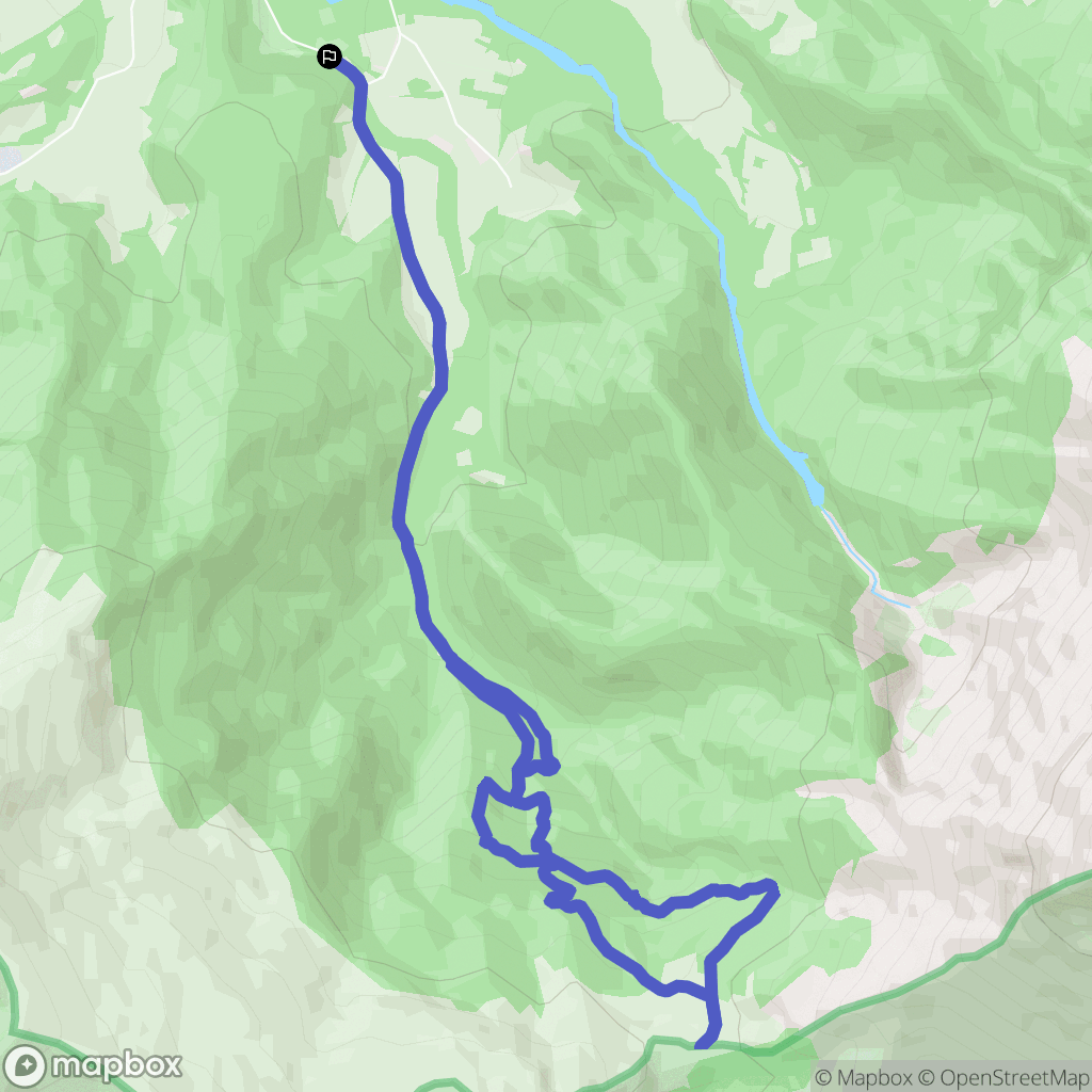 Tréminis : carte du parcours de randonnée - France