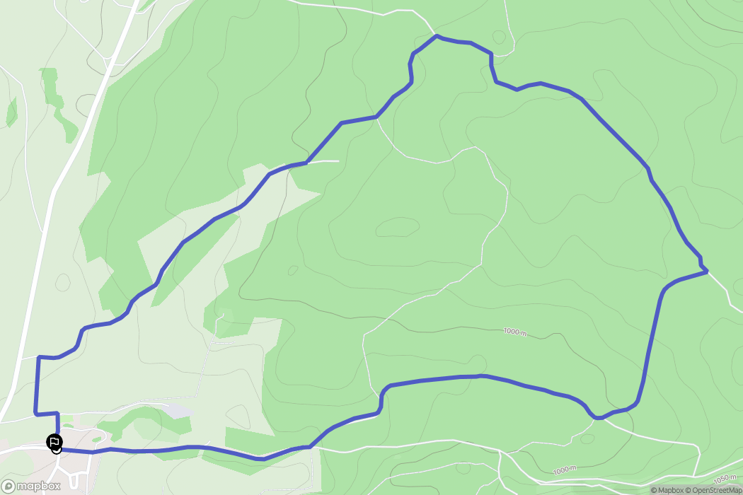 Cerniébaud : carte du parcours de randonnée - France