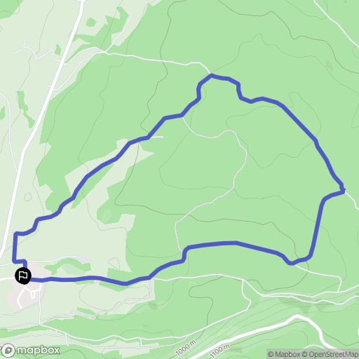 Cerniébaud : carte du parcours de randonnée - France