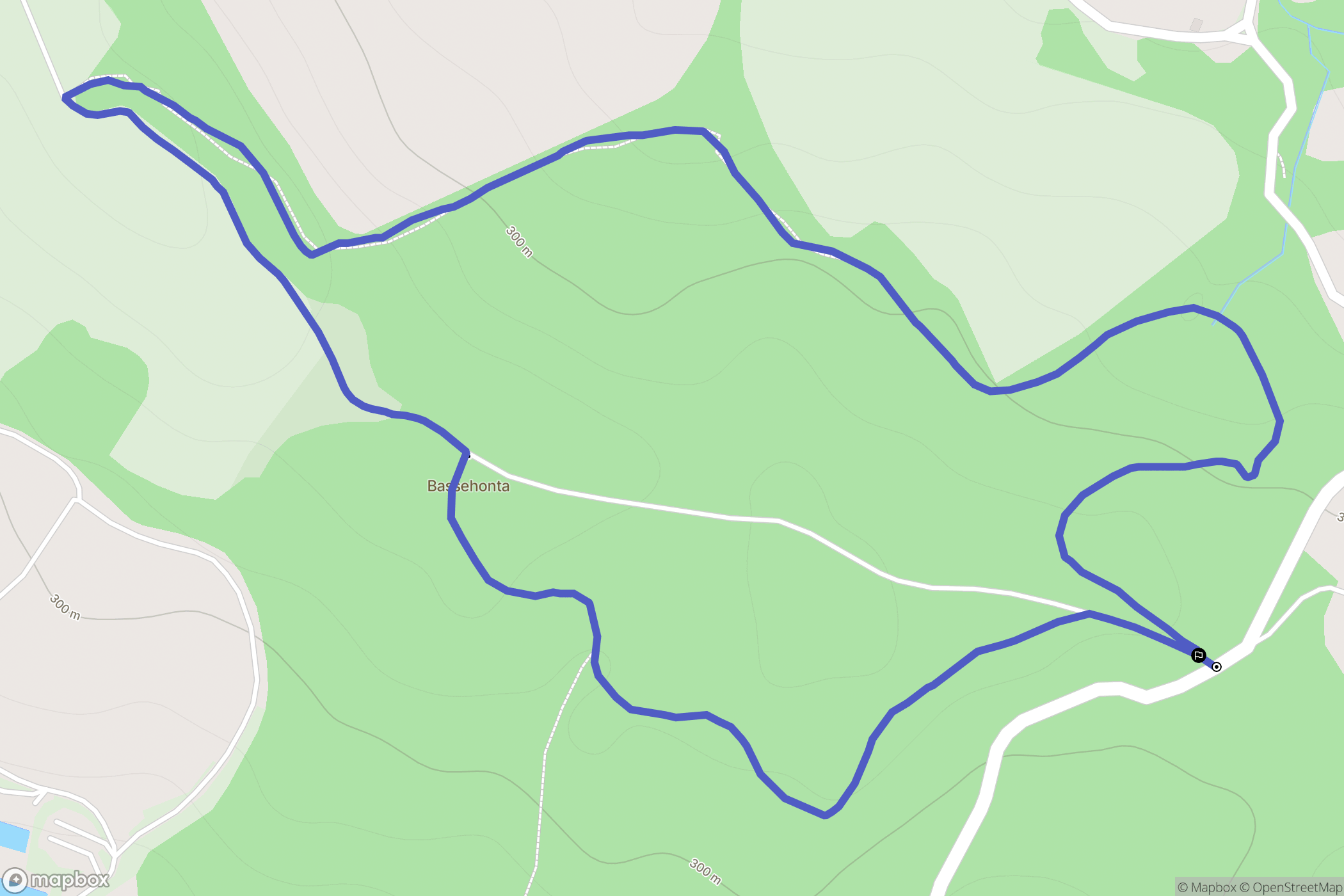 Estialescq : carte du parcours de randonnée - France