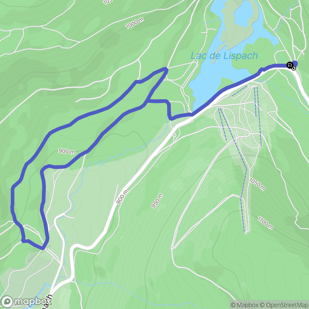 La Bresse : carte du parcours de randonnée - France
