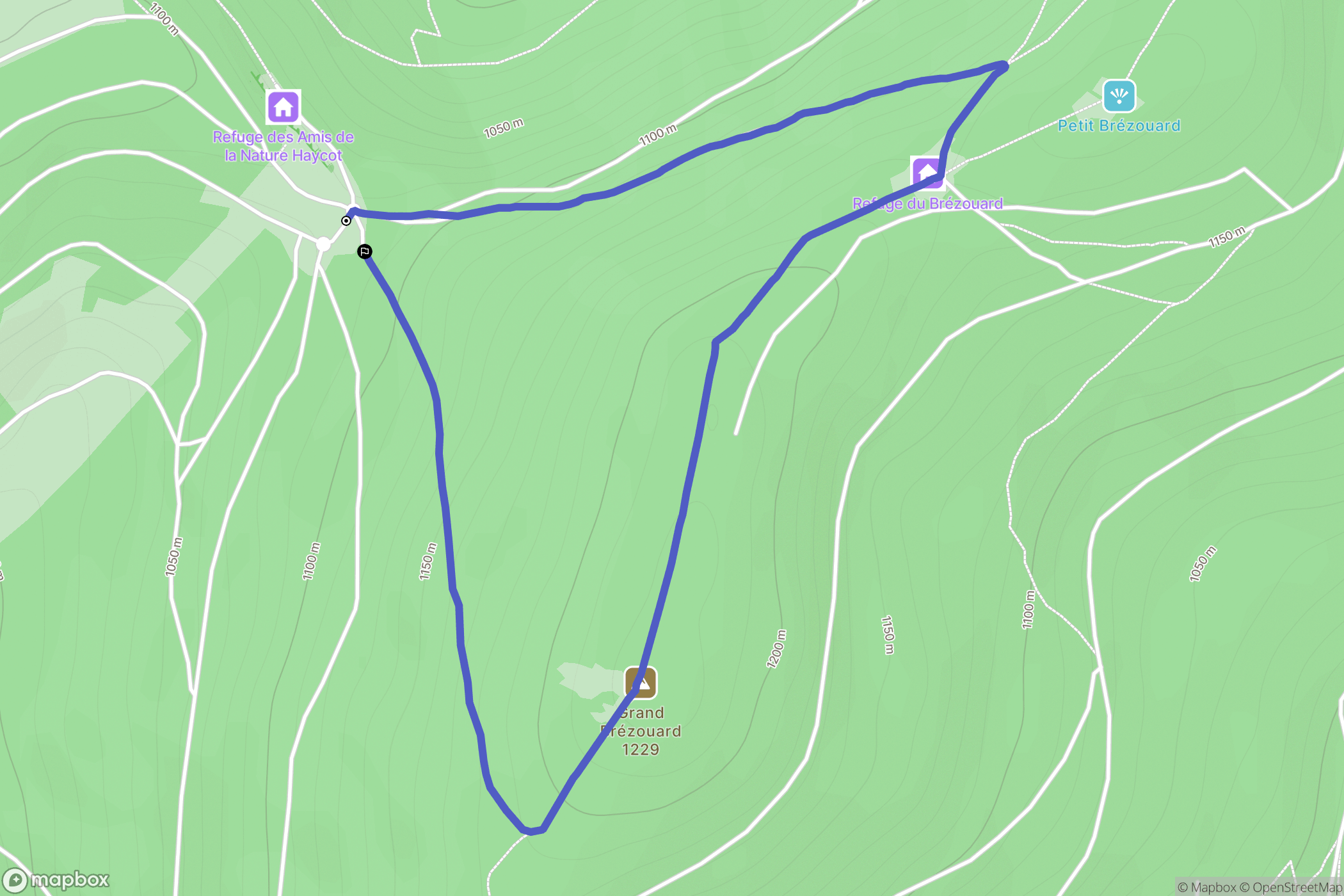 Lapoutroie : carte du parcours de randonnée - France