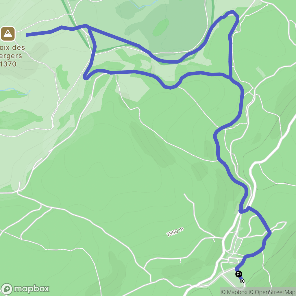 Saint-François-de-Sales : carte du parcours de randonnée - France