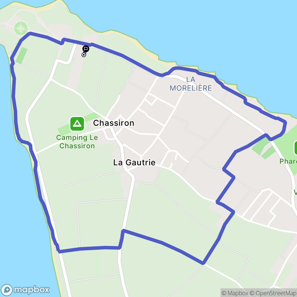 Saint-Denis-d'Oléron : carte du parcours de randonnée - France