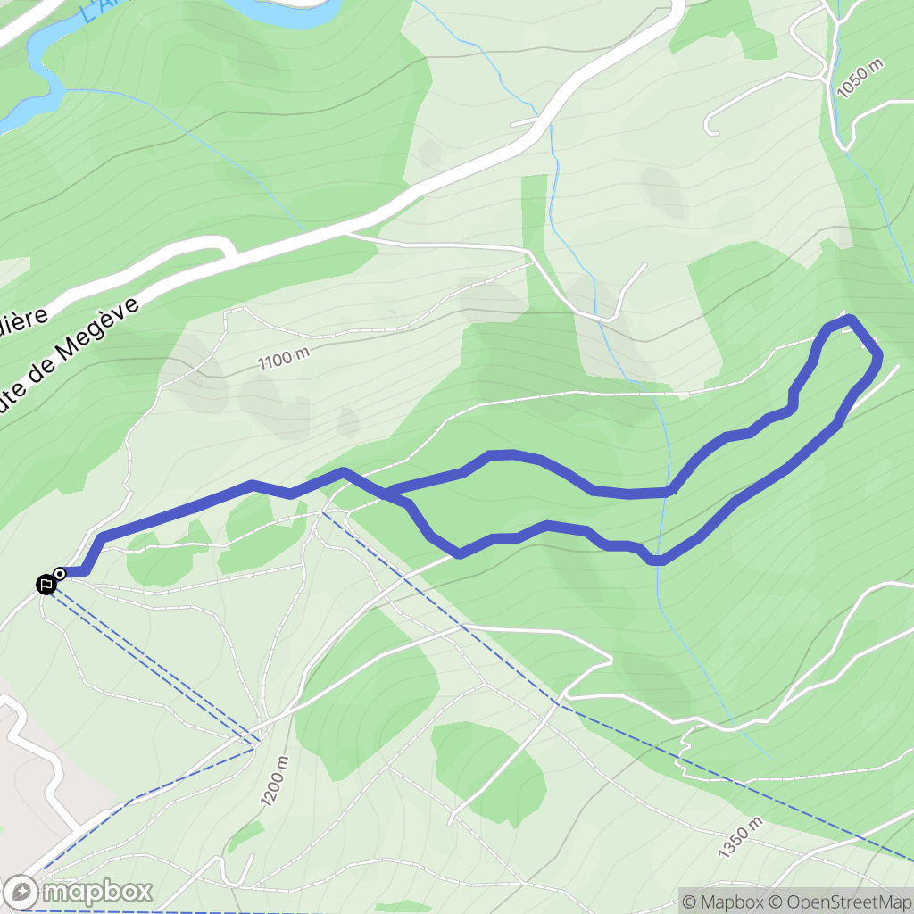 Notre-Dame-de-Bellecombe : carte du parcours de randonnée - France