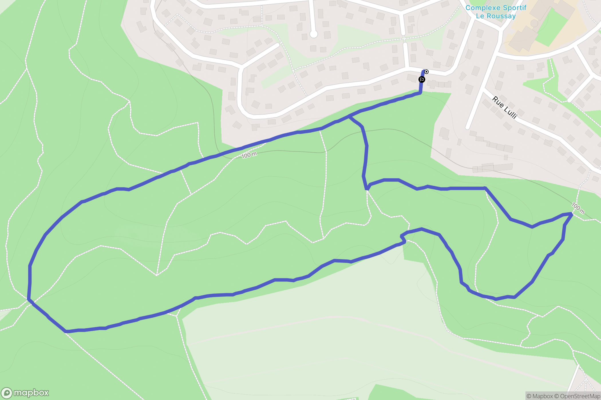 Etréchy : carte du parcours de randonnée - France