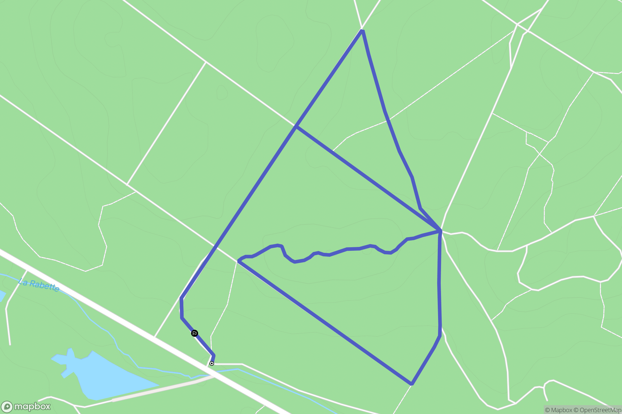 Rochefort-en-Yvelines : carte du parcours de randonnée - France