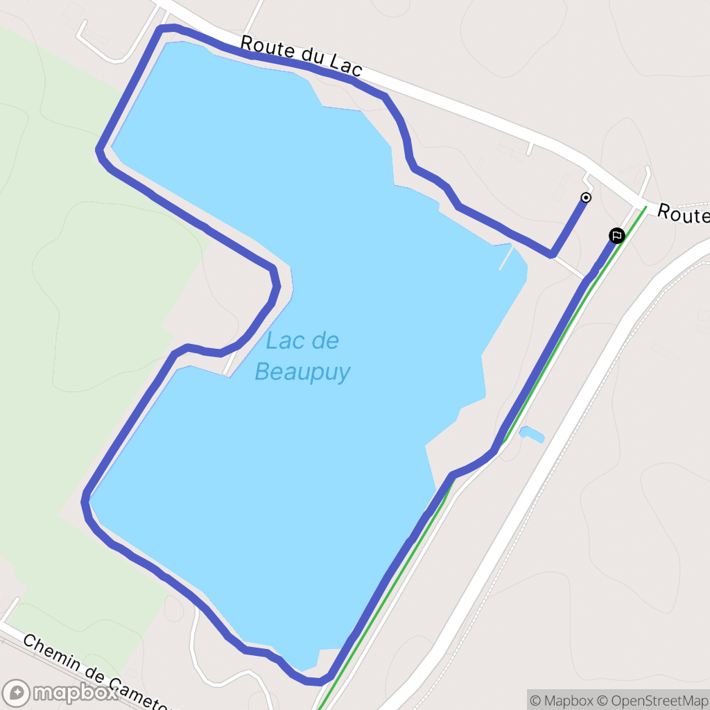 Beaupuy : carte du parcours de randonnée - France