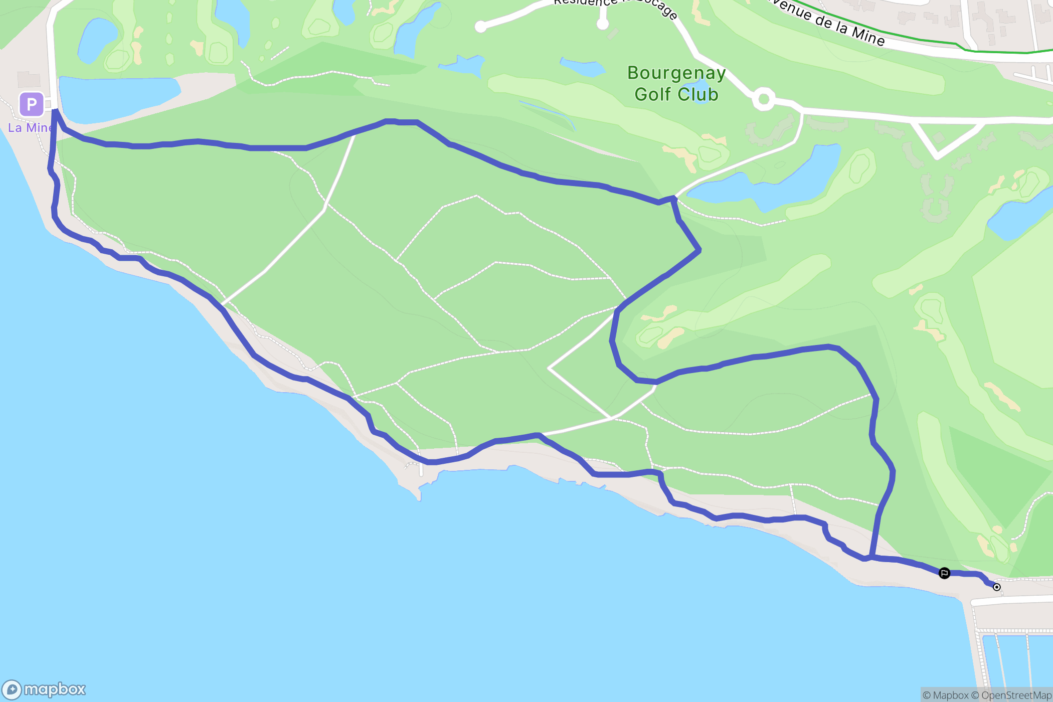 Talmont-Saint-Hilaire : carte du parcours de randonnée - France