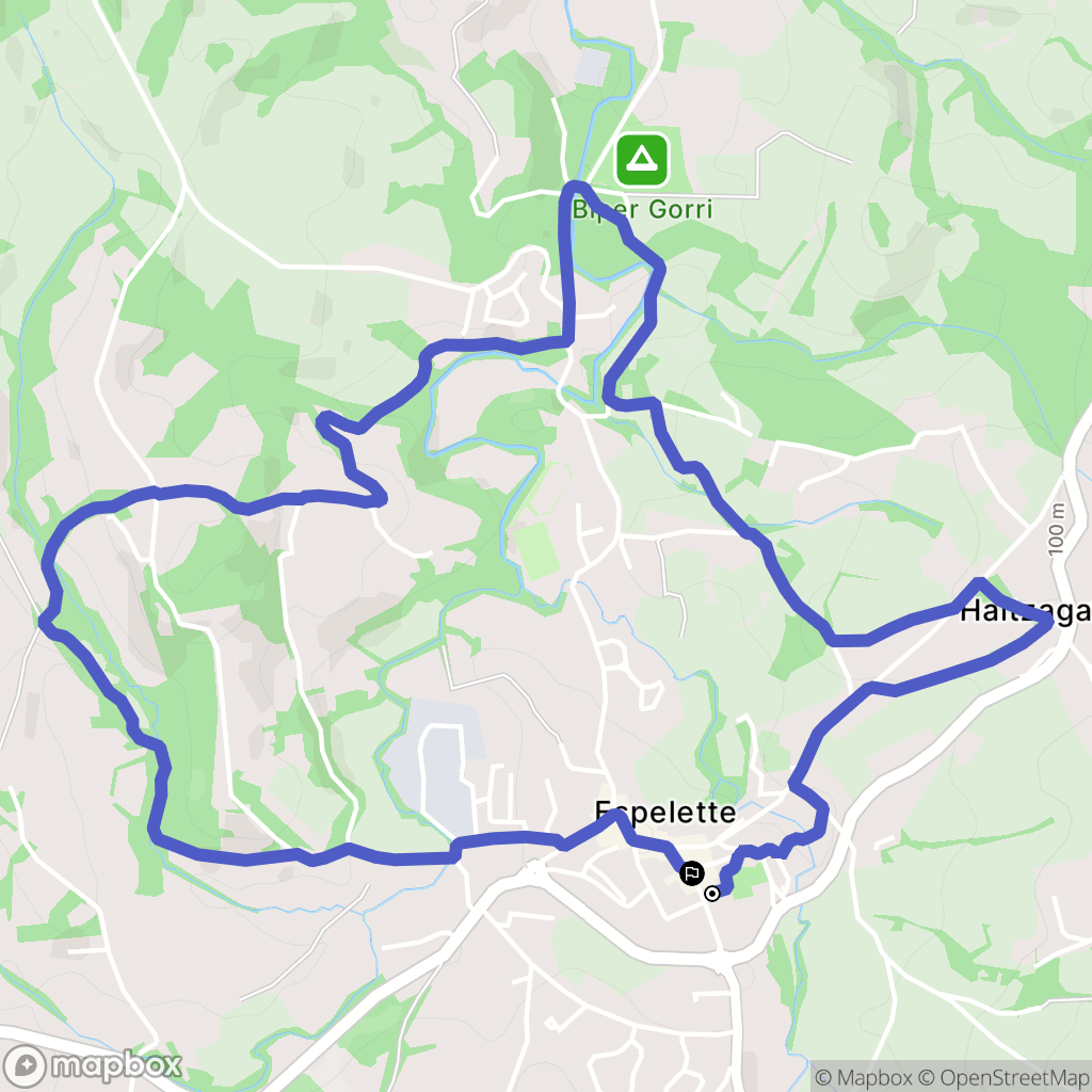 Espelette: routekaart voor buitenactiviteiten - France