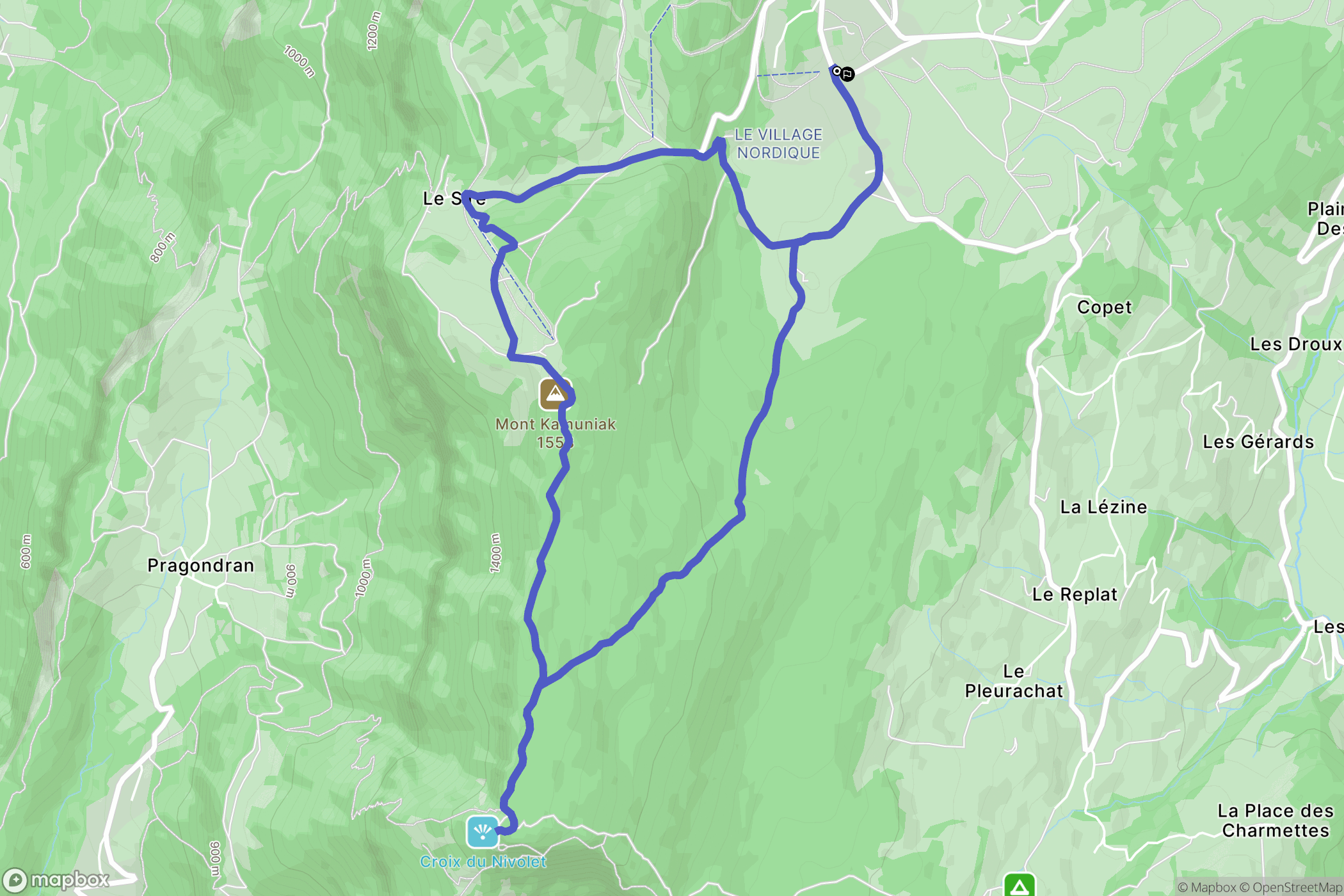 La Féclaz: routekaart voor buitenactiviteiten - France