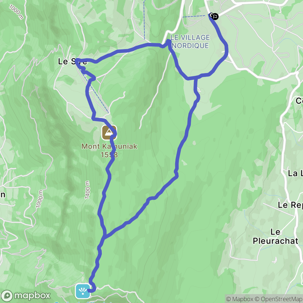 La Féclaz: routekaart voor buitenactiviteiten - France