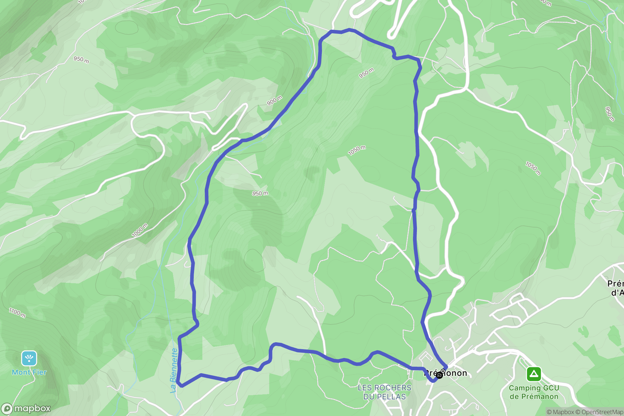 Prémanon: routekaart voor buitenactiviteiten - France