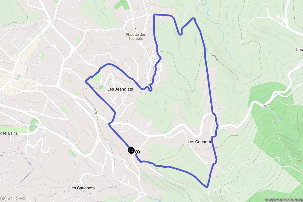 Villard de Lans : carte du parcours de randonnée - France