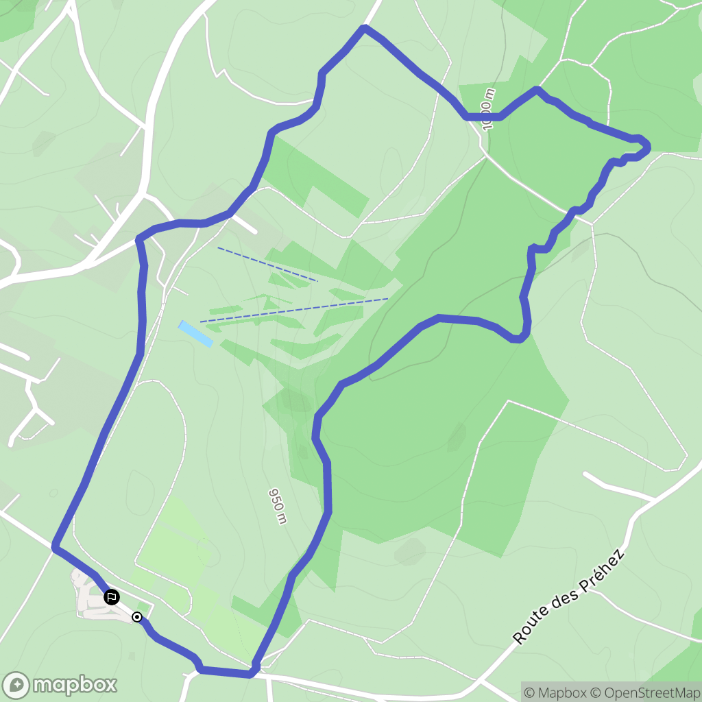 Morbier : carte du parcours de randonnée - France