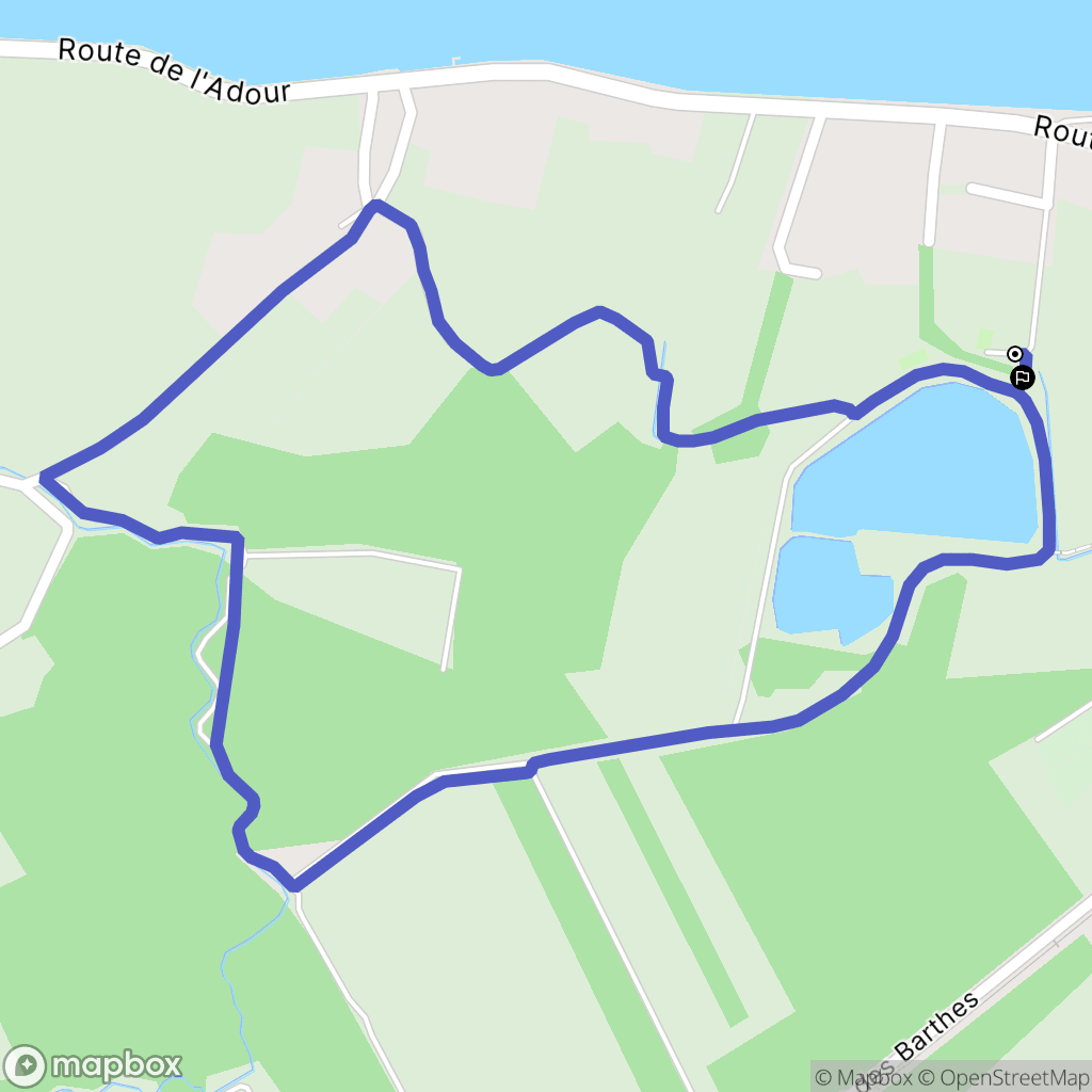 Lahonce : carte du parcours de randonnée - France