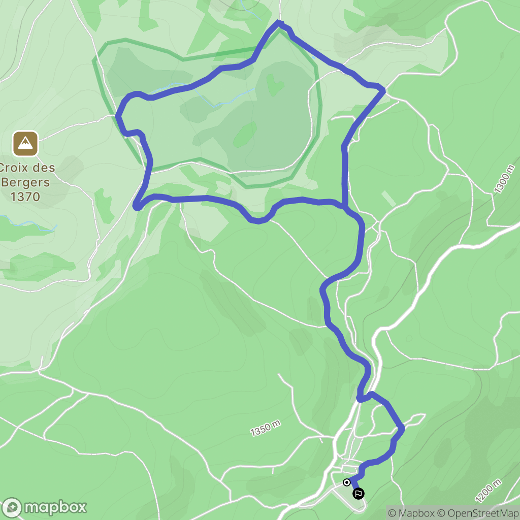 Saint-François-de-Sales : carte du parcours de randonnée - France