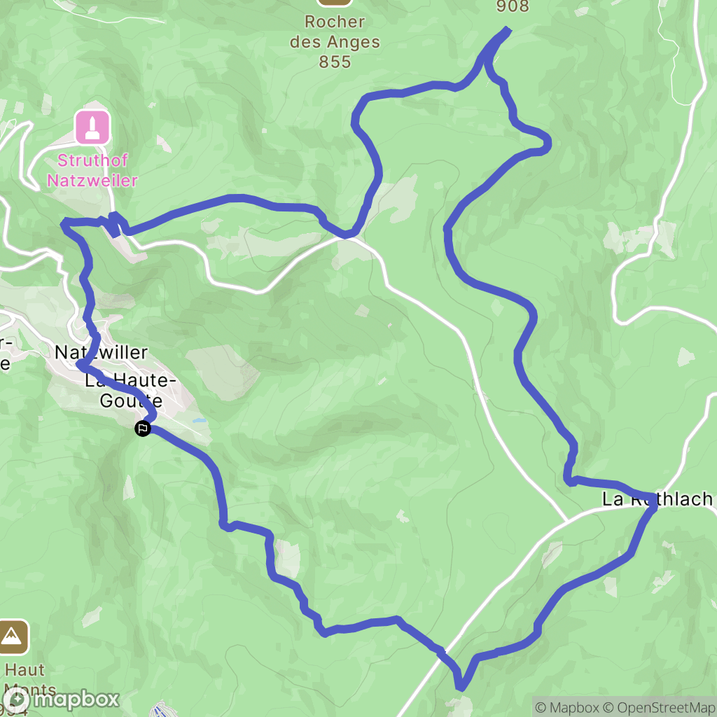 Neuviller-la-Roche : carte du parcours de randonnée - France