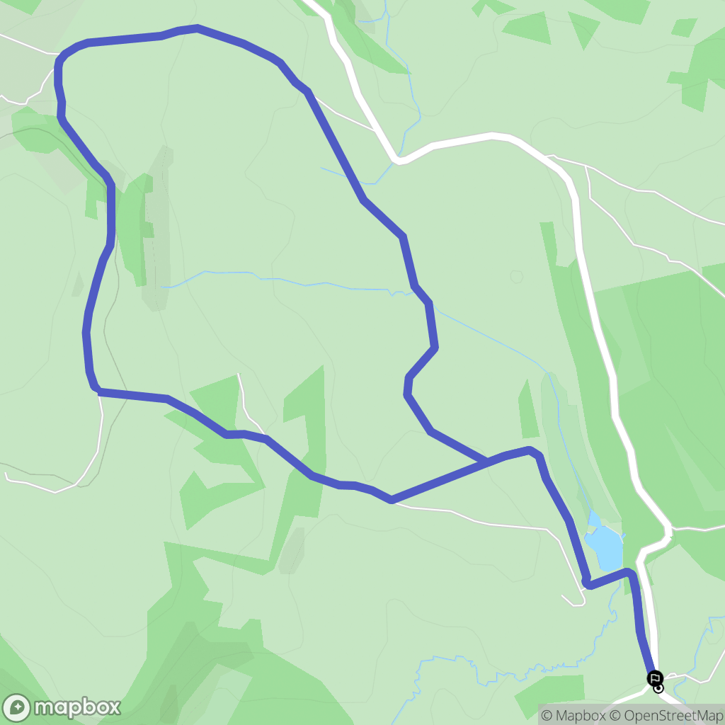 Les Hermaux : carte du parcours de randonnée - France