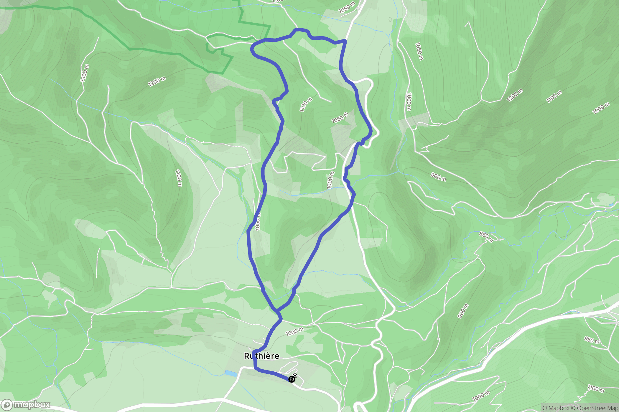 Chichilianne : carte du parcours de randonnée - France