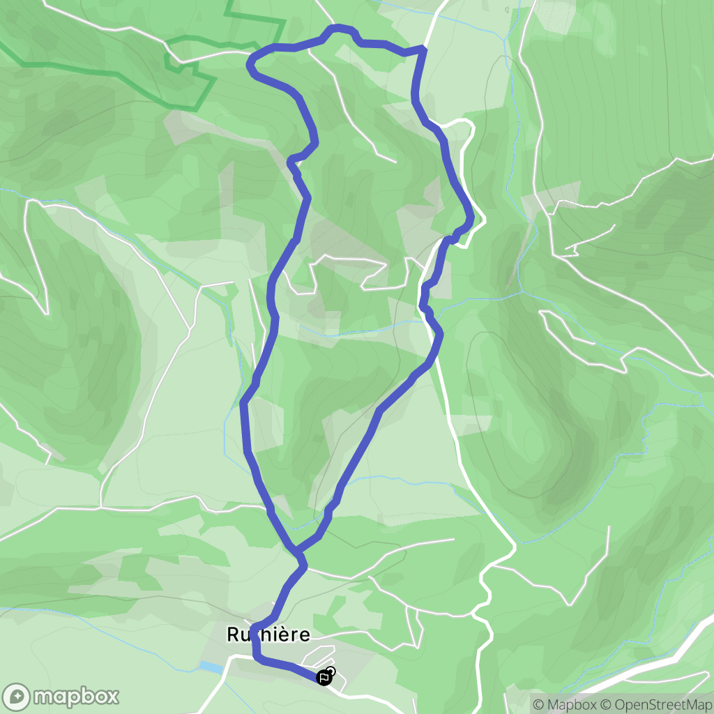 Chichilianne : carte du parcours de randonnée - France
