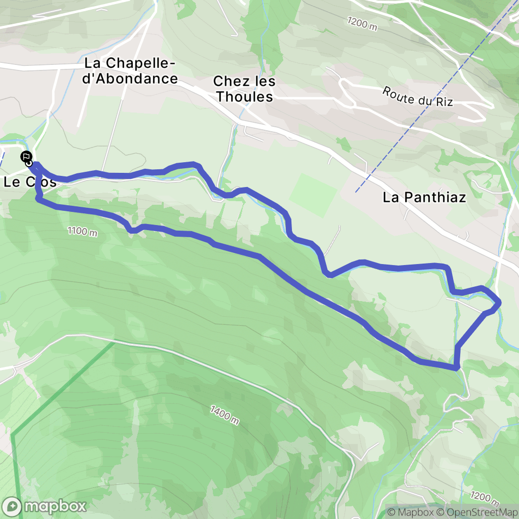 La Chapelle-d'Abondance: routekaart voor buitenactiviteiten - France
