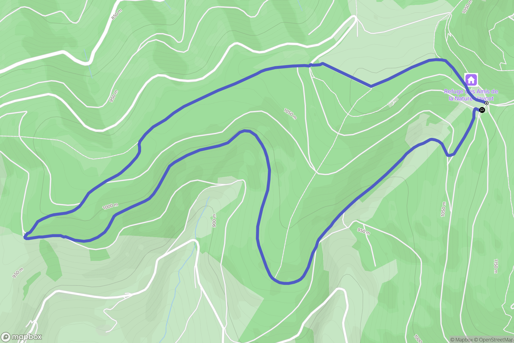 Lapoutroie : carte du parcours de randonnée - France