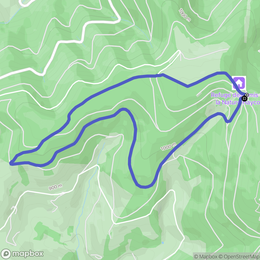 Lapoutroie : carte du parcours de randonnée - France