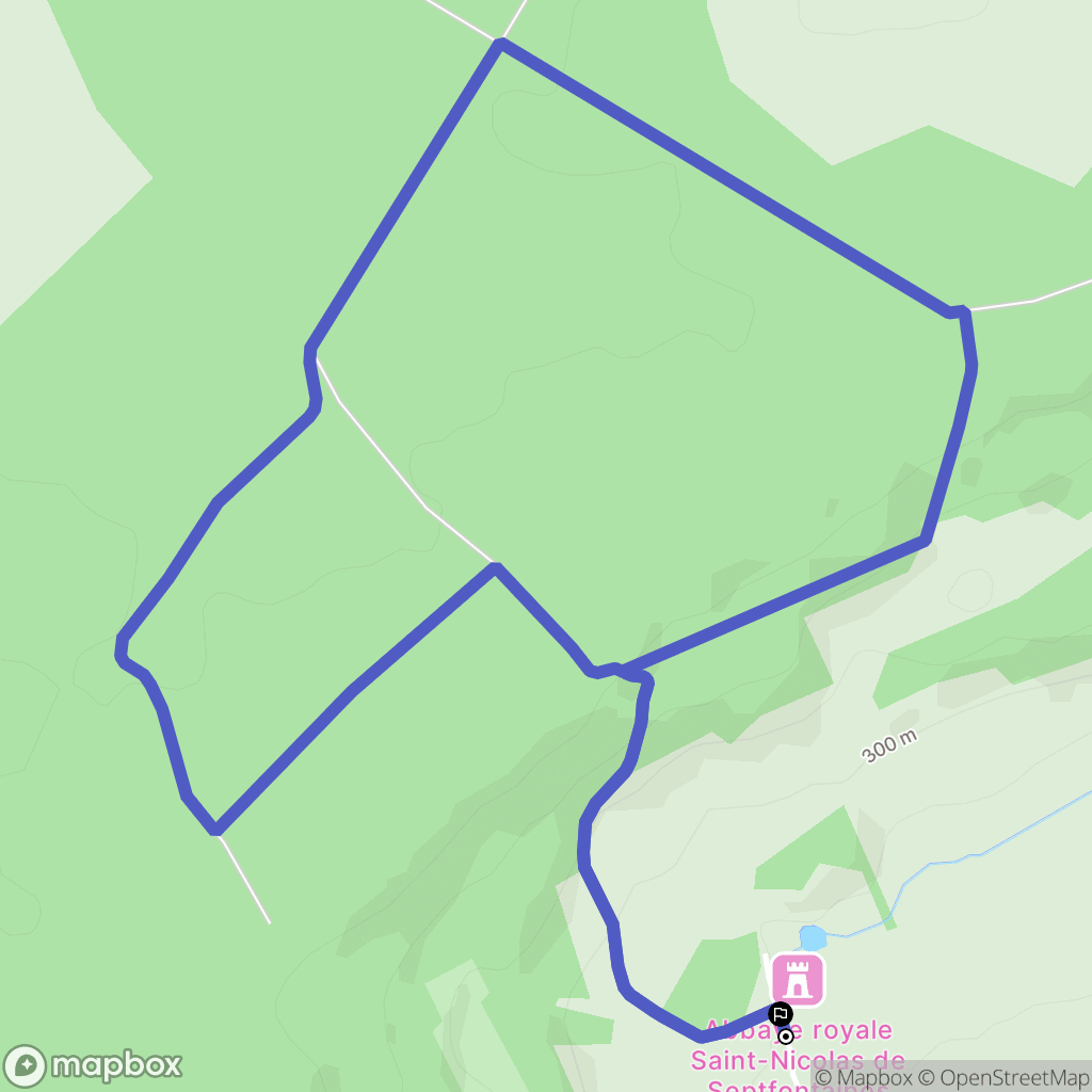 Andelot-Blancheville : carte du parcours de randonnée - France