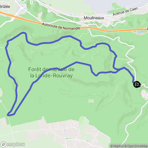 Orival : carte du parcours de randonnée - France