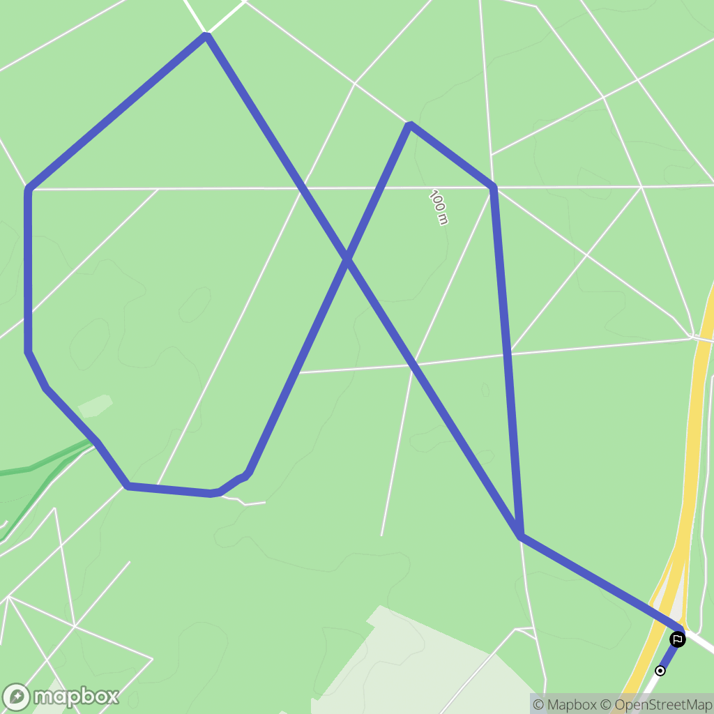 Villiers-Adam : carte du parcours de randonnée - France