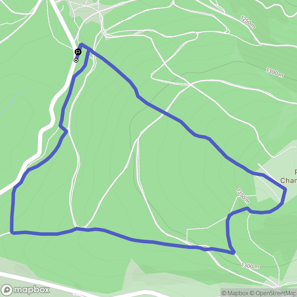 La Stèle : carte du parcours de randonnée - France