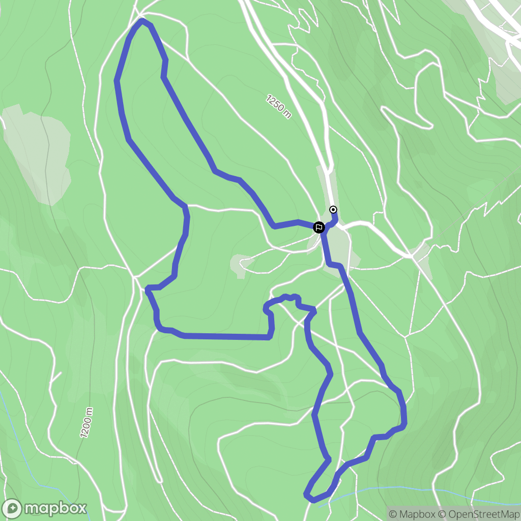Mont-Dore : carte du parcours de randonnée - France