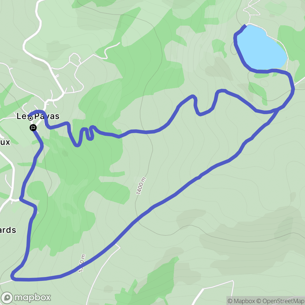 Saint-Bonnet-en-Champsaur : carte du parcours de randonnée - France