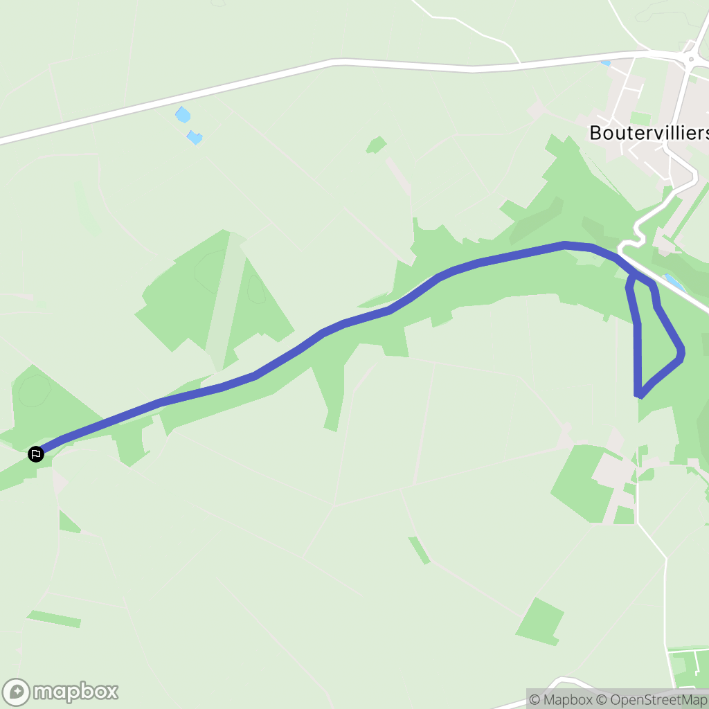 Plessis-Saint-Benoist : carte du parcours de randonnée - France