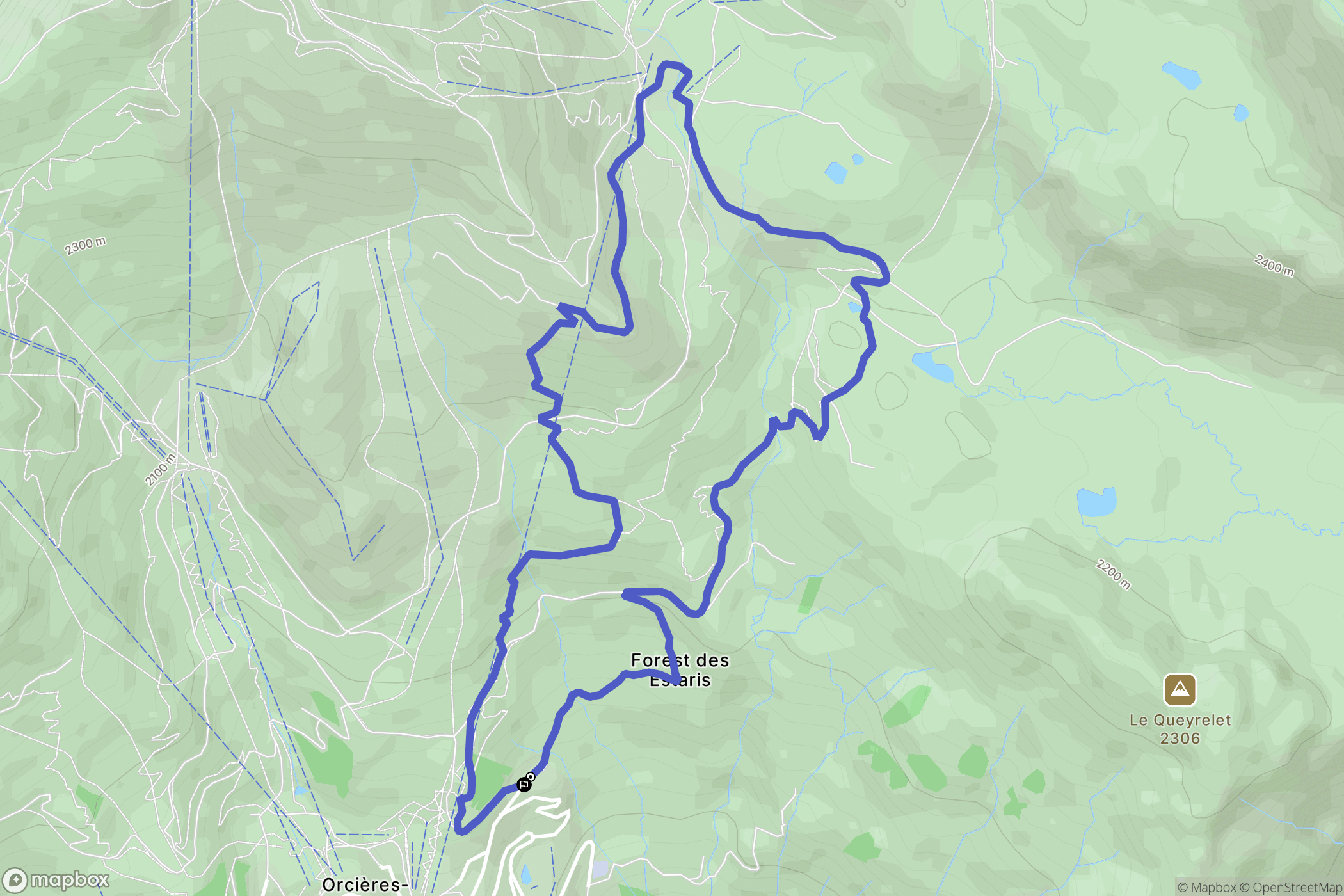 Orcières: routekaart voor buitenactiviteiten - France