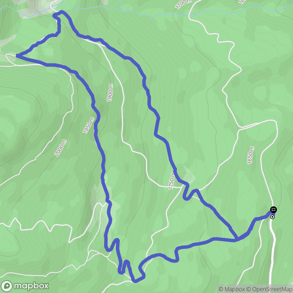Embrun : carte du parcours de randonnée - France