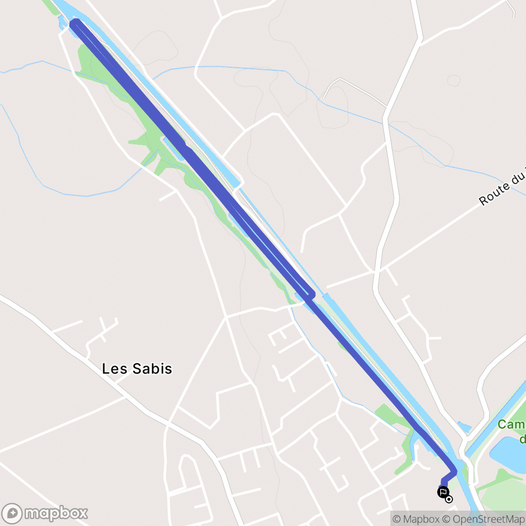 Montech : carte du parcours de randonnée - France