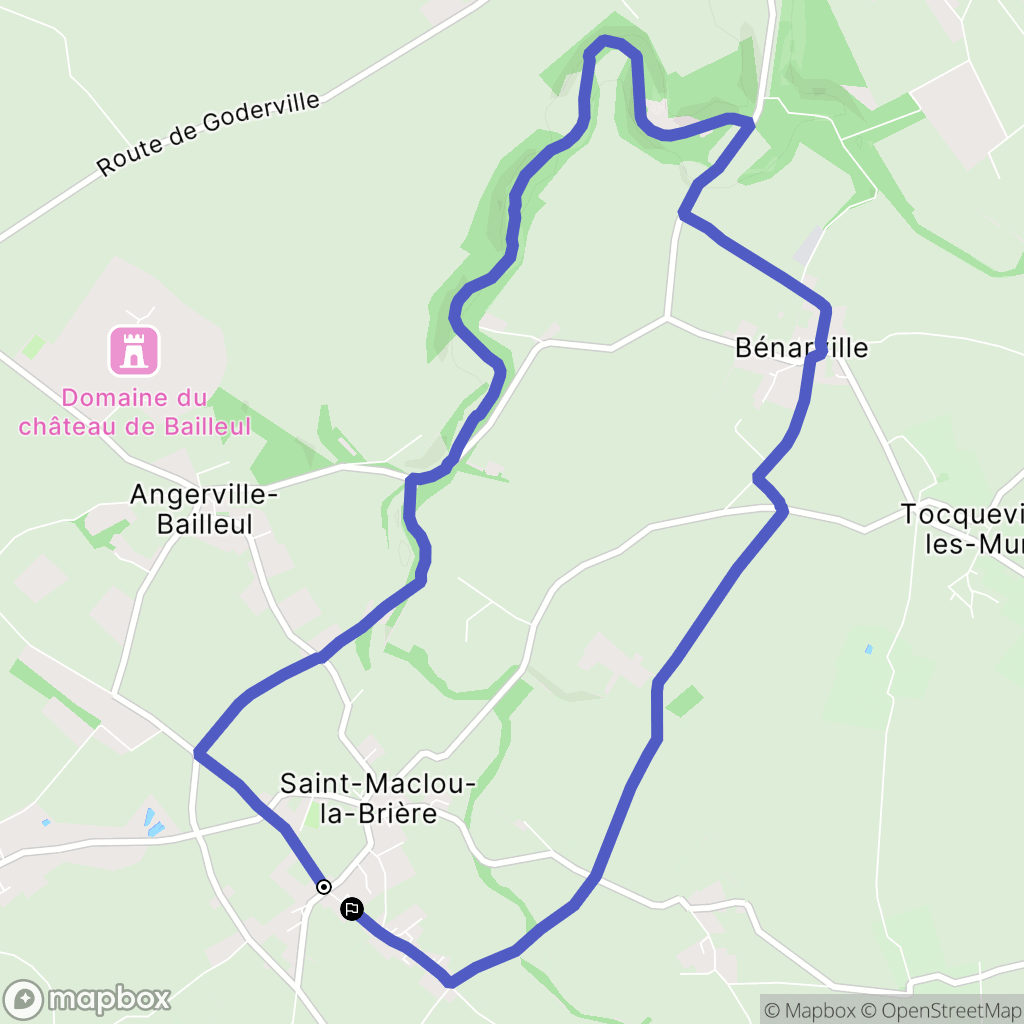 Saint-Maclou-la-Brière : carte du parcours de randonnée - France