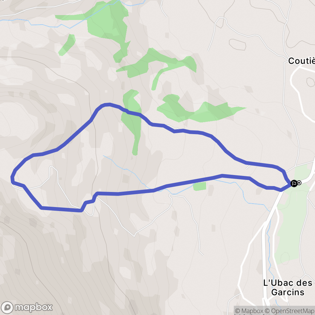 Le Dévoluy : carte du parcours de randonnée - France