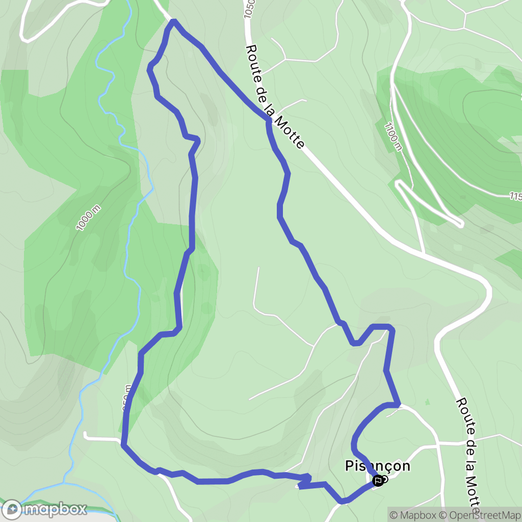 Saint-Bonnet-en-Champsaur : carte du parcours de randonnée - France