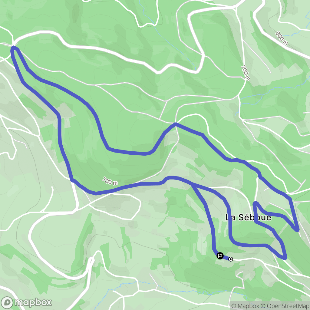 Fraize : carte du parcours de randonnée - France