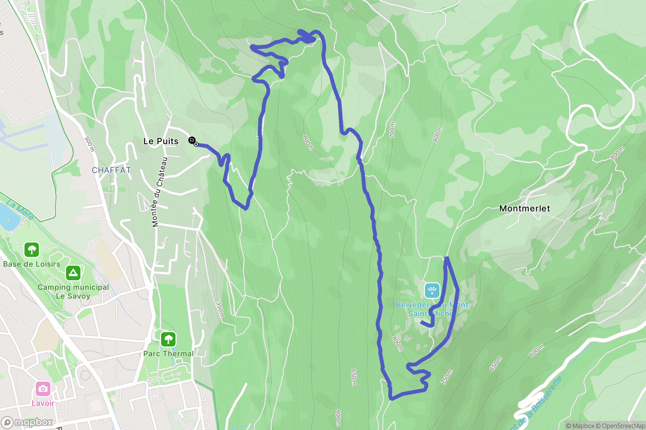 Challes-les-Eaux: routekaart voor buitenactiviteiten - France