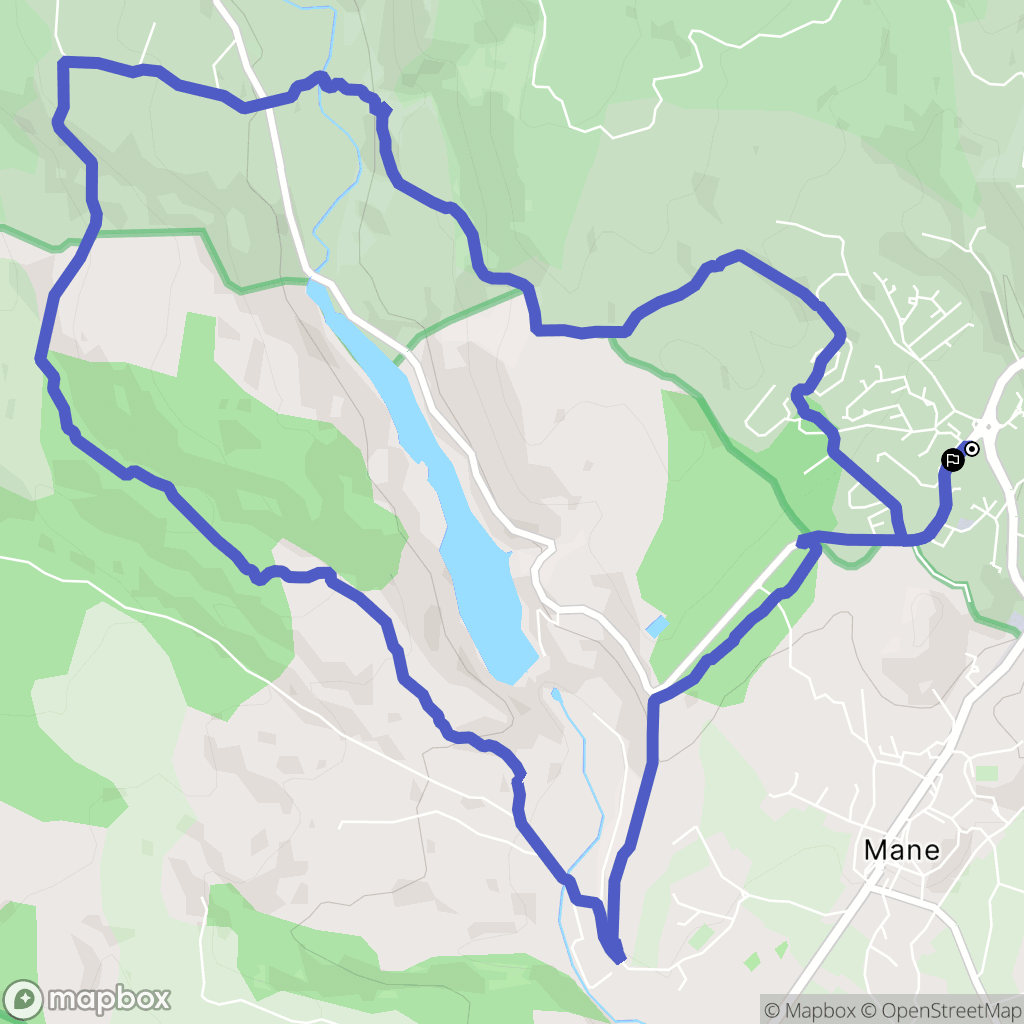Forcalquier : carte du parcours de randonnée - France