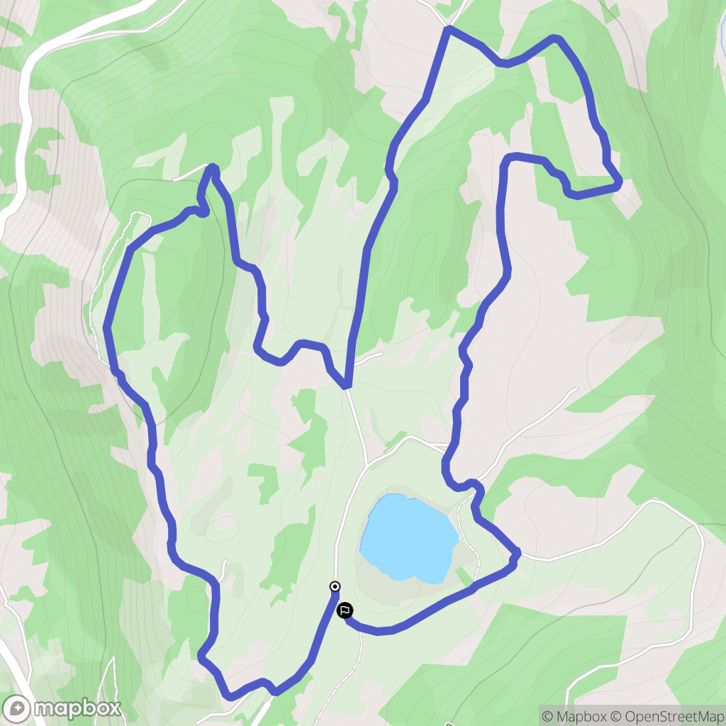 Saint-André-d'Embrun : carte du parcours de randonnée - France