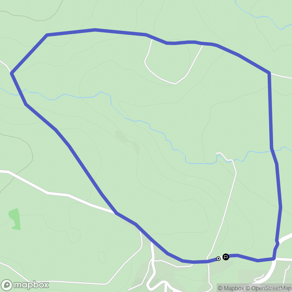 Murol : carte du parcours de randonnée - France