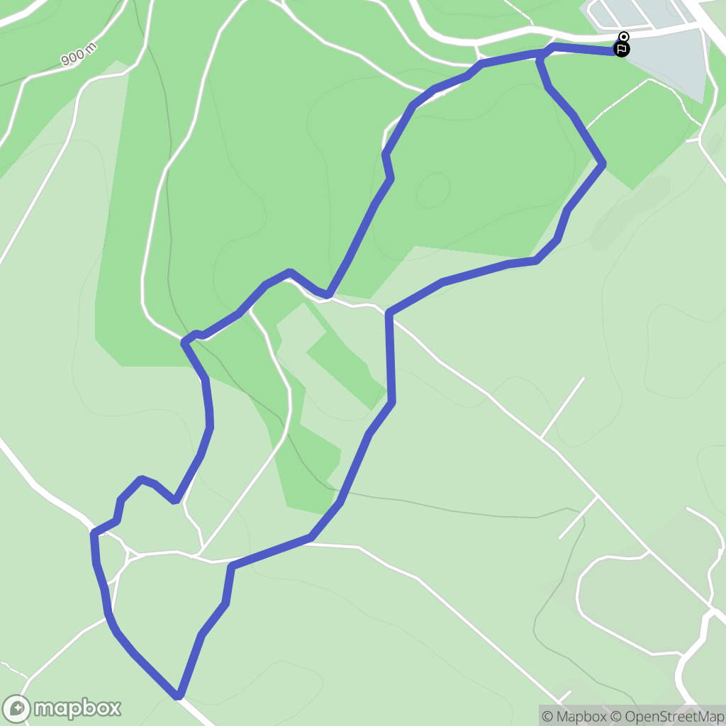 Saint-Pierre : carte du parcours de randonnée - France