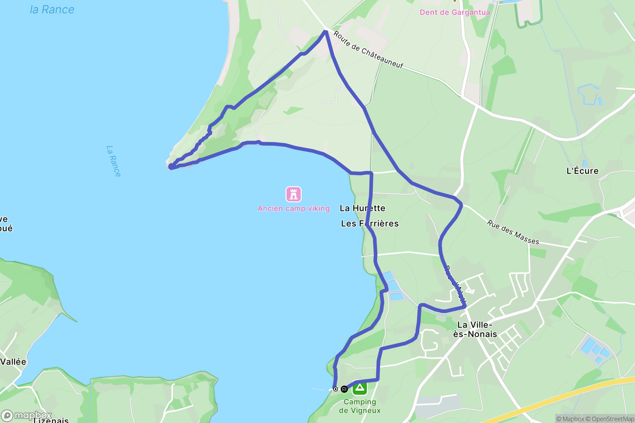 La Ville-ès-Nonais: routekaart voor buitenactiviteiten - France