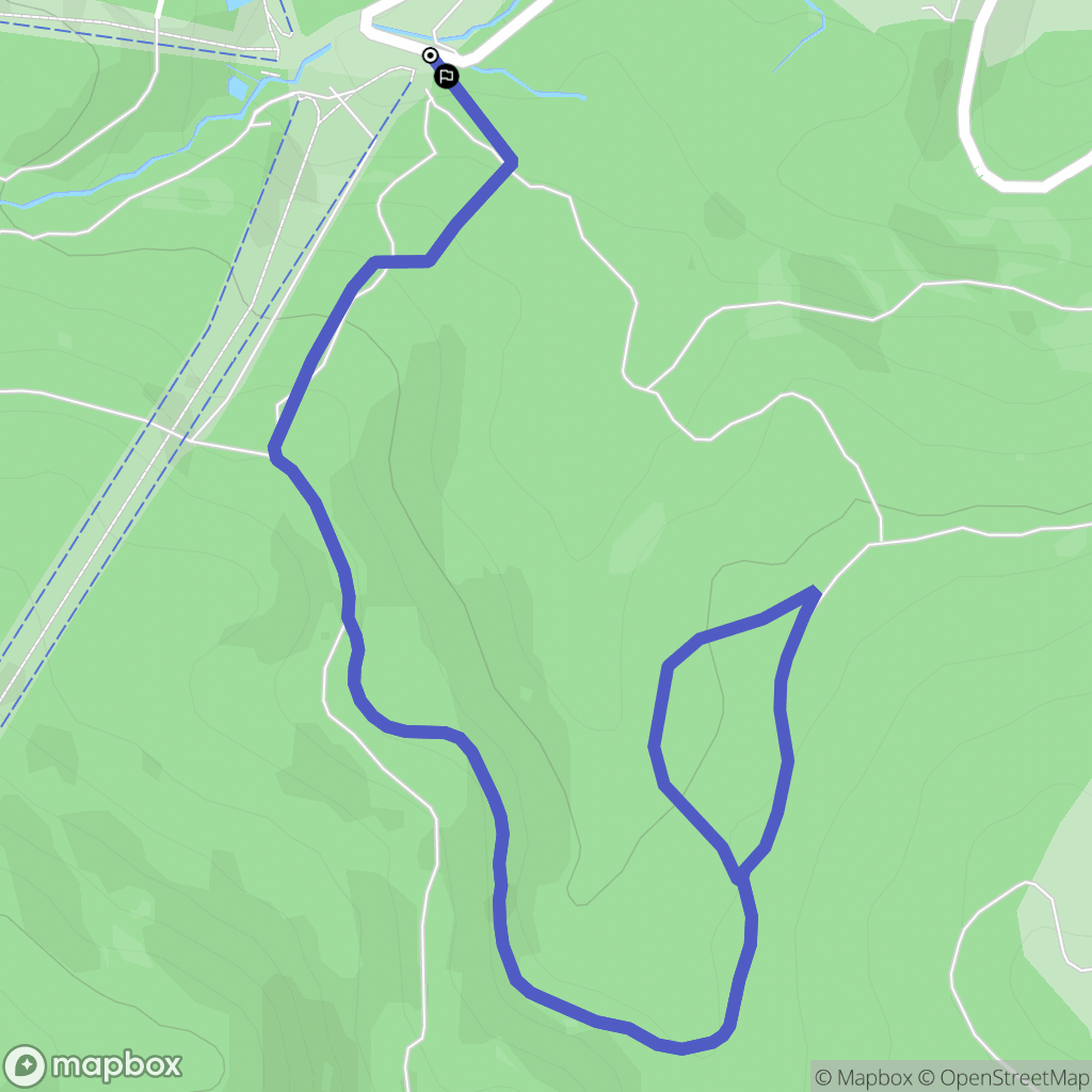 Chalmazel-Jeansagnière : carte du parcours de randonnée - France
